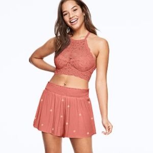 Smoked woven shorts